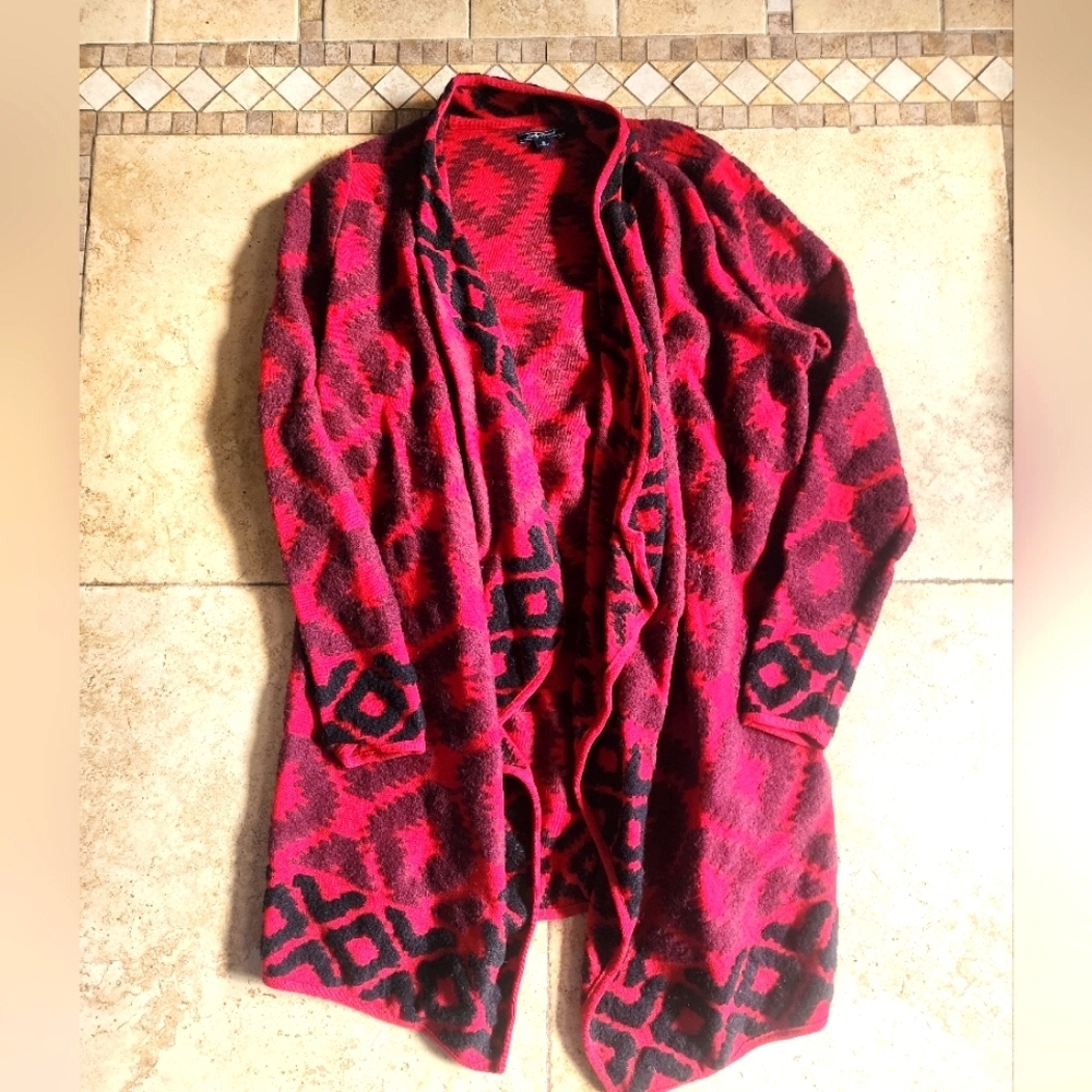 Lucku Brand Aztec Patterned Cardigan